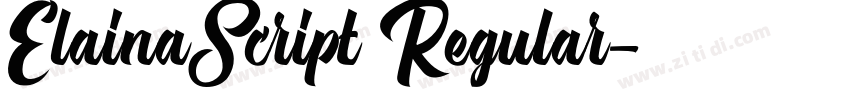 ElainaScript Regular字体转换 ElainaScript Regular字体转换